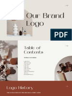 Brown Elegant Beauty Logo Guidelines Presentation