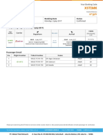 Xstimk: E-Ticket Itinerary & Receipt