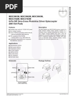 MOC3061M, MOC3062M, MOC3063M, MOC3162M, MOC3163M 6-Pin DIP Zero-Cross Phototriac Driver Optocoupler (600 Volt Peak)