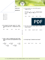 2017 MEB Kazanım Logaritma 96 Soru PDF