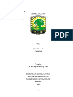 Anemia Aplastik: Case Report dan Tinjauan Pustaka