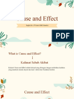 Cause and Effect: English For 12 Grade (SMK Mandiri)