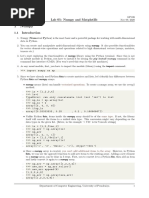 Lab Sheet 05 - Numpy and Matplotlib