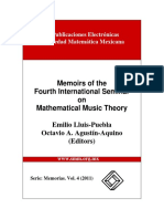 Memoirs of The Fourth International Seminar On Mathematical Music Theory Emilio Lluis-Puebla Octavio A. Agustín-Aquino (Editors)
