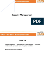 Capacity Management: Centre For Continuing Education