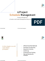 Ch6. Project Schedule Management