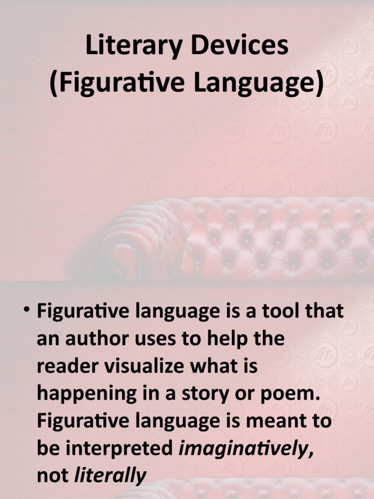 Literary Devices (Figurative Language) PDF Metaphor Irony