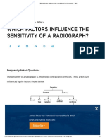Which Factors Influence The Sensitivity of A Radiograph - TWI