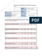 Appendix 2: MCT/MST Formative Teaching Observation Feedback & Assessment Rubric Topic:number 3