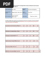 Appendix 2: MCT/MST Formative Teaching Observation Feedback & Assessment Rubric Topic:number 3