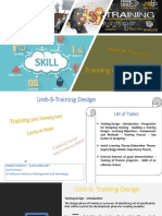 Unit 3 Training Design