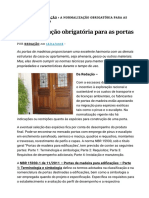 A Normalização Obrigatória para As Portas de Madeira - Qualidade - Normalização - Metrologia
