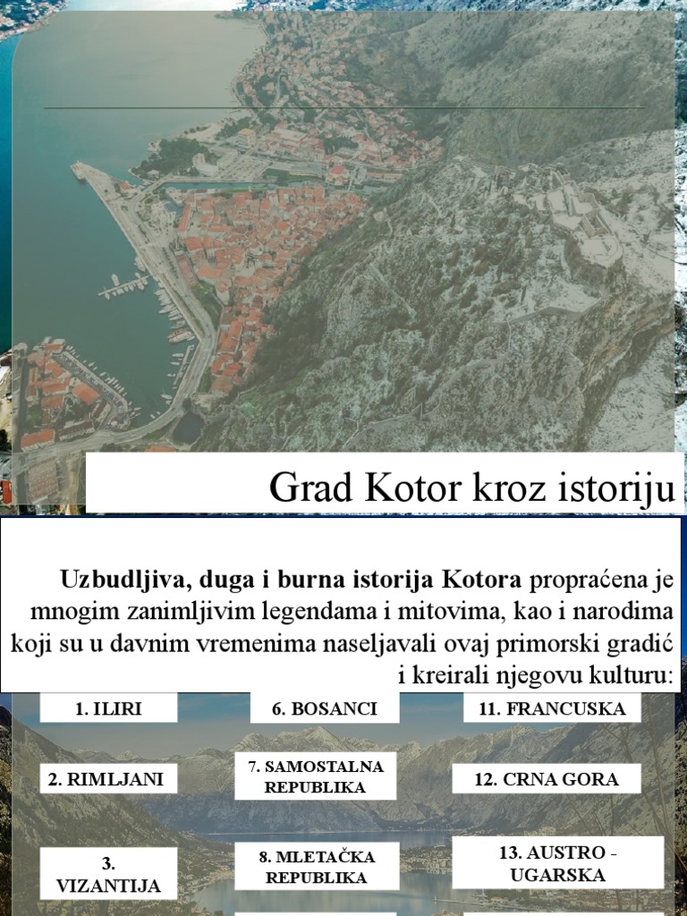 Kotor Kroz Istoriju | PDF