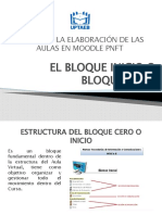 El Bloque Inicio o Bloque Cero