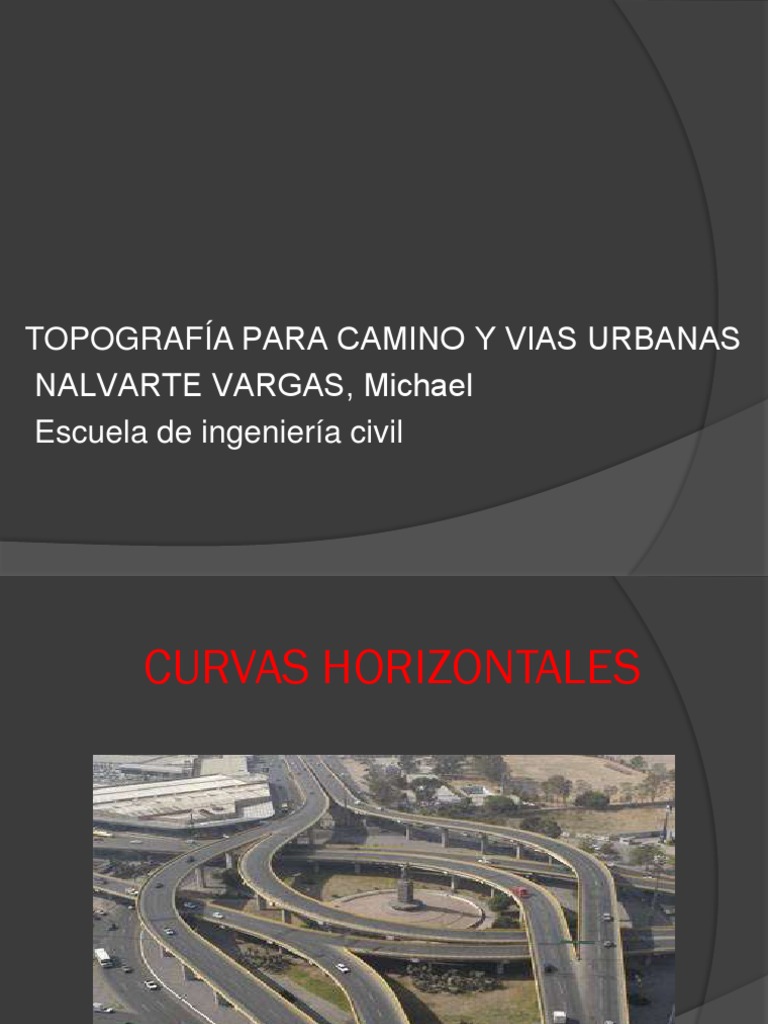 Curvas Horizontales en Vías Urbanas | PDF | Tangente | Curva