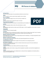 Physics P8 Glossary