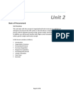 Unit 2 - Basic of Procurement PDF