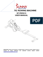 Magnetic Rowing Machine: SF-RW5515 User Manual