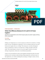 What's The Difference Between AC-DC and DC-DC Power Supplies - Electronic Design
