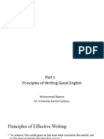 Principles of Writing Good English