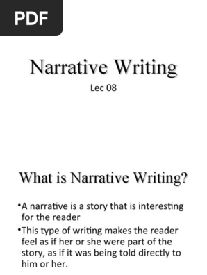  Narrative Writing