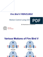 Fire Bird V P89V51RD2: Motion Control Using I/O Ports