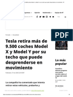 Tesla Retira Más de 9.500 Coches Model X y Model Y PDF