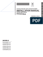 Installation Manual: Daikin Room Air Conditioner