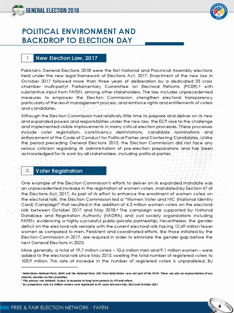 Political Environment and Backdrop To Election Day | PDF ...