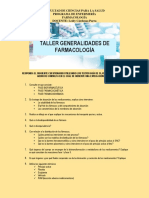 Taller Generalidades Farmacología 2020 PDF