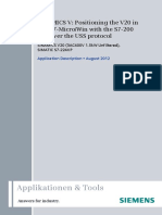 Applikationen & Tools: SINAMICS V: Positioning The V20 in STEP 7-Micro/Win With The S7-200 PLC Over The USS Protocol