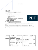 Stages of The Lesson Strategies (Methods, Techniques, Forms of Activity) Teacher's Activity Pupils' Activity Teaching Materials Aids Time