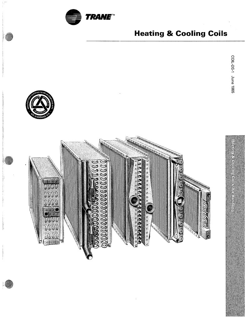 Trane Coil Air Conditioning Duct (Flow)