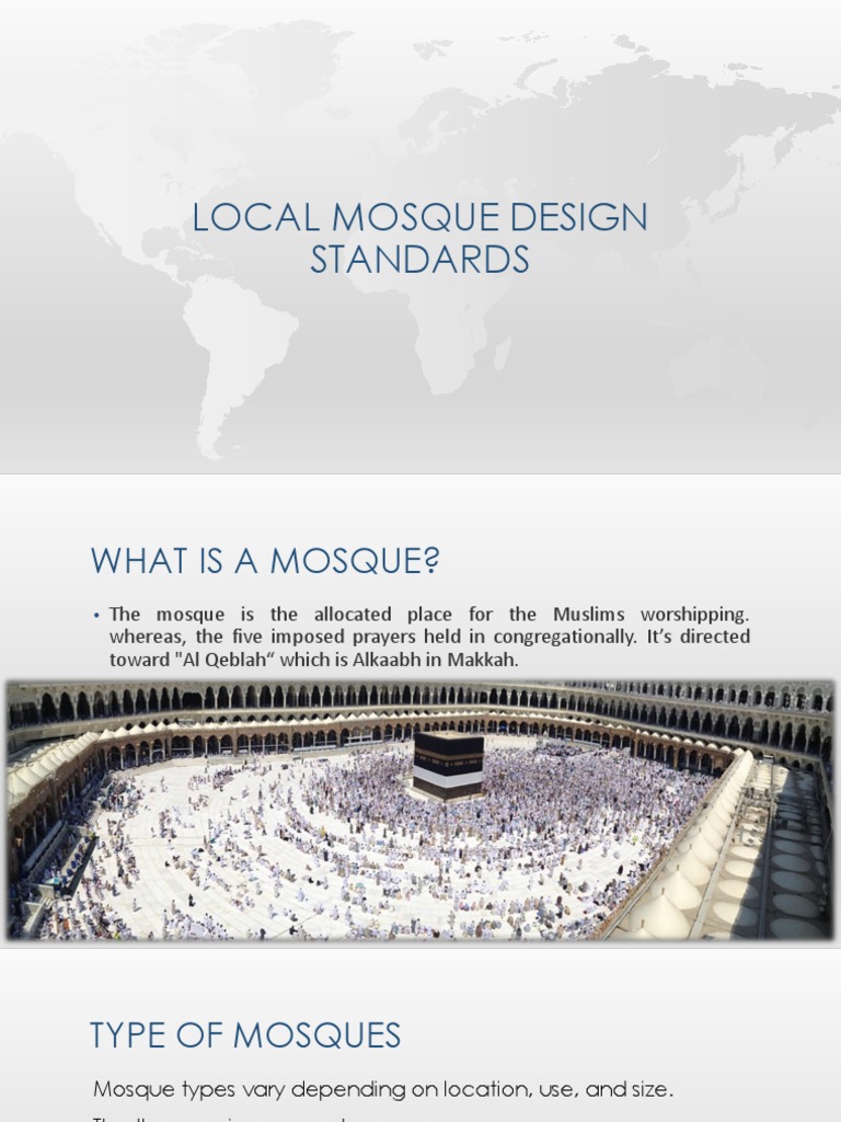 Local Mosque Design Standards Guide | PDF | Mosque | Architectural Elements