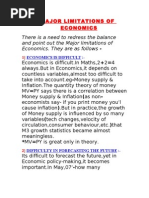 Download 5 MAJOR LIMITATIONS OF ECONOMICS by Deepak Jain SN48628920 doc pdf