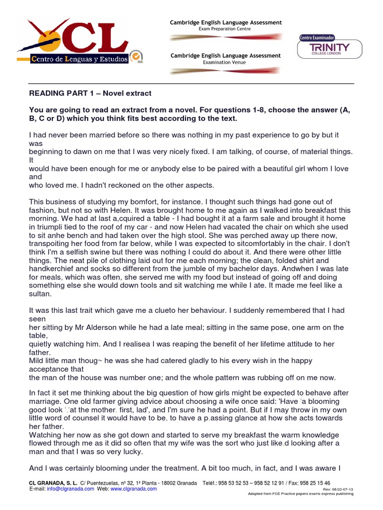 Novel Extract: Marriage Insights | PDF | Foods