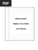 Boox Noteair Mighty E-Ink Tablet User Manual