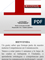 SESION DE BIENVENIDA COMPETENCIAS DE COMUNICACIÓN(1)