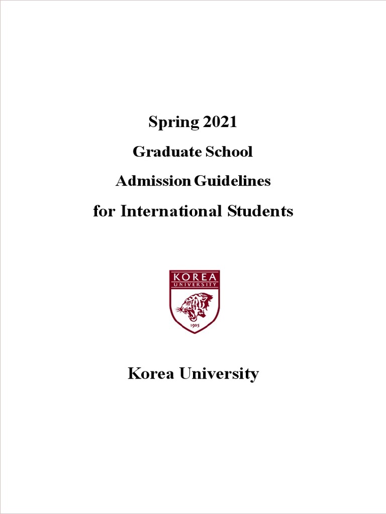 Admission Guidelines For Spring 2021 (English) PDF | PDF | Test ...