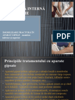 IMOBILIZARE FRACTURĂ ÎN APARAT GIPSAT - Membru Inferior Si Superior