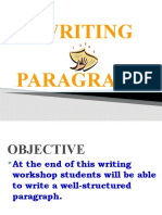 Writing A Paragraph 1