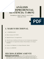 Análisis Jurisprudencial Sentencia406de1992
