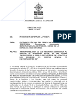 Directiva - PGN Inemnbarbilidad Del SGP