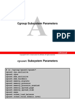 Cgroup Subsystem Parameters