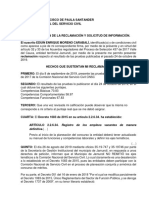 Adicion de La Reclamacion A La Convocatoria 437 PDF