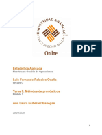 Tarea 9 Métodos de Pronósticos - Luis Palacios - 20.09.2020