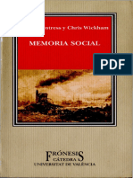 (Frónesis) James Fentress - Chris Wickham - Memoria Social-Cátedra - Universidad de Valencia (2003) PDF