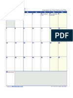 Calendario Febrero 2022 PDF