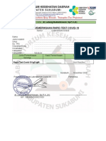 Blanko Form Hasil Rapid Test Covid-19 Kpu