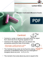 Lecture Notes: Module 2: Centroids & Moment of Inertia